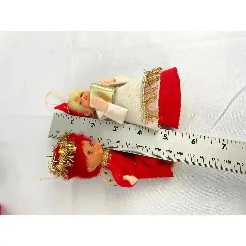 10x‎ VTG Holiday Ornaments Christmas Snowman Santa Plane Dolls Decor 1990s